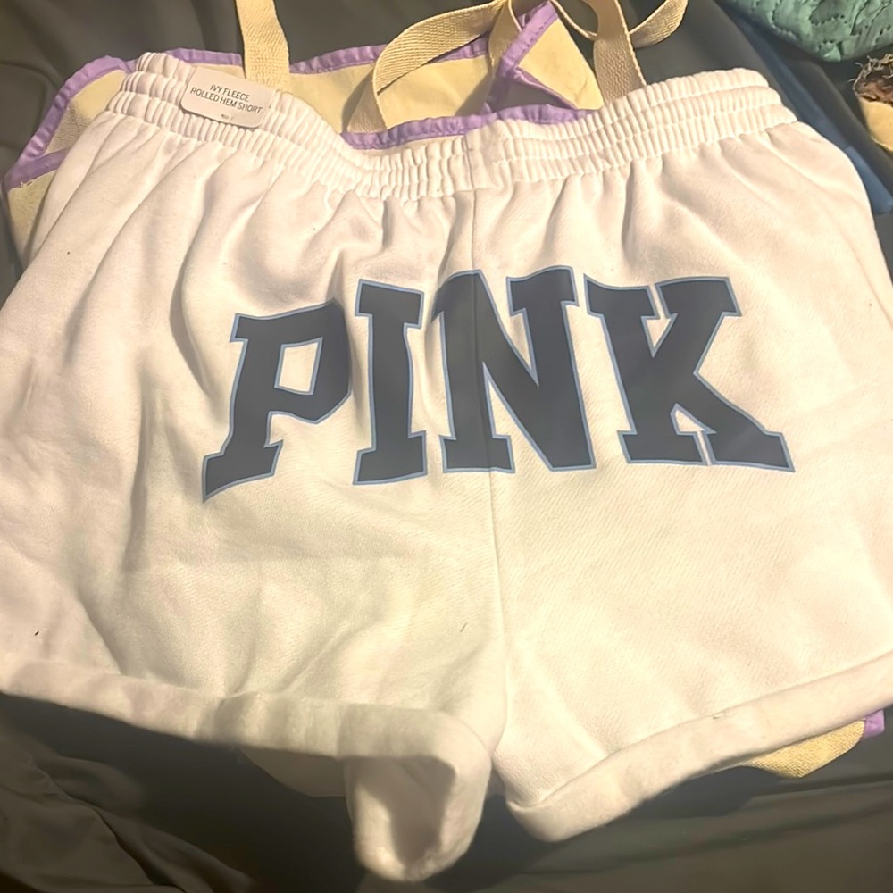 PINK Victoria's Secret Fleece Campus Shorts